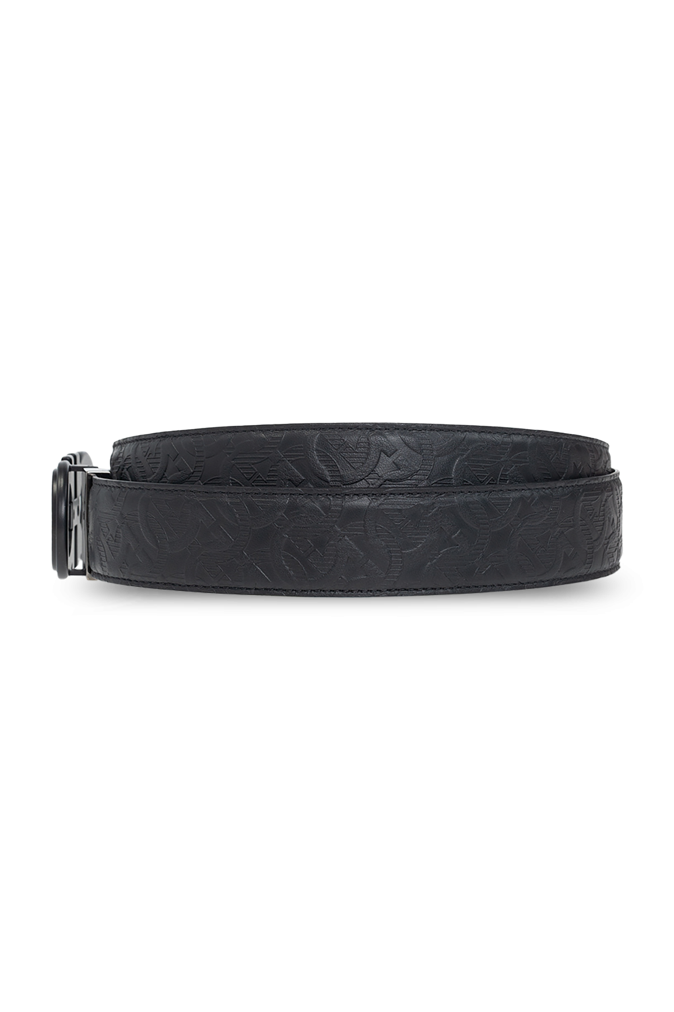 Salvatore Ferragamo logo-debossed leather cardholder Schwarz